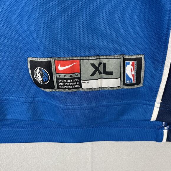 Nike Team Vintage Y2K NBA Dallas Mavericks Blue 1/4 Zip Pullover Mens XL - Picture 4 of 16